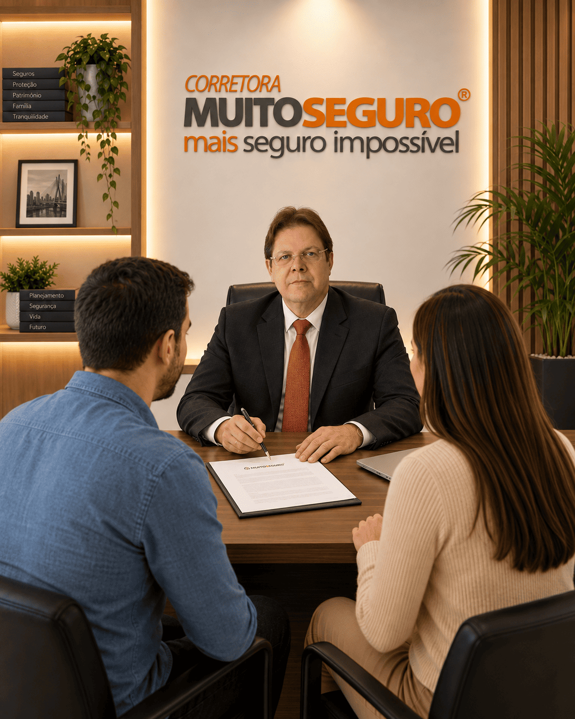 Atendimento Muito Seguro com o corretor